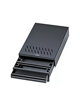 CILIO | Cajón para posos de café BARISTA Acero inox. Negro | 